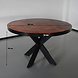 Lizzely Garden & Living Eettafel rond mangohout visgraat 120cm Avelyn bruin ronde industriële tafel duurzaam mango eetkamertafel Lizzely Garden & Living Eettafel rond mangohout visgraat 120cm Avelyn bruin ronde industriële tafel duurzaam mango eetkamertafel