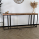 Lizzely Garden & Living Bijzettafel mangohout Don 180cm bruin industrieel side table Lizzely Garden & Living Bijzettafel mangohout Don 180cm bruin industrieel side table