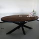 Lizzely Garden & Living Eettafel ovaal mangohout visgraat 200x100cm Liv bruin ovale industriële tafel duurzaam mango eetkamertafel Lizzely Garden & Living Eettafel ovaal mangohout visgraat 200x100cm Liv bruin ovale industriële tafel duurzaam mango eetkamertafel