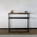 Lizzely Garden & Living Bijzettafel mangohout Mats 90cm bruin industrieel side table Lizzely Garden & Living Bijzettafel mangohout Mats 90cm bruin industrieel side table