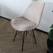 Lizzely Garden & Living Eetkamerstoel Viga zand velvet eetstoel Lizzely Garden & Living Eetkamerstoel Viga zand velvet eetstoel