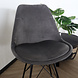 Lizzely Garden & Living Eetkamerstoel Viga antraciet velvet eetstoel Lizzely Garden & Living Eetkamerstoel Viga antraciet velvet eetstoel
