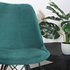Lizzely Garden & Living Eetkamerstoel Viga turquoise velvet eetstoel Lizzely Garden & Living Eetkamerstoel Viga turquoise velvet eetstoel