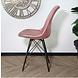 Lizzely Garden & Living Eetkamerstoel Viga roze velvet eetstoel Lizzely Garden & Living Eetkamerstoel Viga roze velvet eetstoel