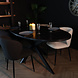 Lizzely Garden & Living Eettafel ovaal 210cm Rato zwart ovale tafel Lizzely Garden & Living Eettafel ovaal 210cm Rato zwart ovale tafel