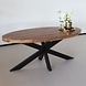 Lizzely Garden & Living Eettafel ovaal mangohout 180 Glen bruin ovale industriële tafel duurzaam mango eetkamertafel Lizzely Garden & Living Eettafel ovaal mangohout 180 Glen bruin ovale industriële tafel duurzaam mango eetkamertafel