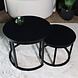 Lizzely Garden & Living Salontafel rond 2 delig Rutger side table industrieel bijzettafel Lizzely Garden & Living Salontafel rond 2 delig Rutger side table industrieel bijzettafel