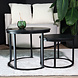 Lizzely Garden & Living Salontafel rond 2 delig Rutger side table industrieel bijzettafel Lizzely Garden & Living Salontafel rond 2 delig Rutger side table industrieel bijzettafel