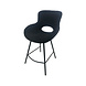Lizzely Garden & Living Barkruk industrieel Maike zwart teddy barstoel Lizzely Garden & Living Barkruk industrieel Maike zwart teddy barstoel