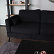 Lizzely Garden & Living Hoekbank design Lizza 270cm bank antraciet ribstof loungebank zowel links als rechts bankstel Lizzely Garden & Living Hoekbank design Lizza 270cm bank antraciet ribstof loungebank zowel links als rechts bankstel