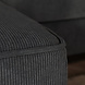Lizzely Garden & Living Hoekbank design Lizza 270cm bank antraciet ribstof loungebank zowel links als rechts bankstel Lizzely Garden & Living Hoekbank design Lizza 270cm bank antraciet ribstof loungebank zowel links als rechts bankstel