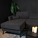 Lizzely Garden & Living Hoekbank design Lizza 270cm bank antraciet ribstof loungebank zowel links als rechts bankstel Lizzely Garden & Living Hoekbank design Lizza 270cm bank antraciet ribstof loungebank zowel links als rechts bankstel