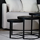 Lizzely Garden & Living Salontafel rond 3delig mangohout Jaell zwart side table industrieel duurzaam massief hout mango bijzettafel Lizzely Garden & Living Salontafel rond 3delig mangohout Jaell zwart side table industrieel duurzaam massief hout mango bijzettafel