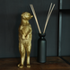 Lizzely Garden & Living Gouden ornament Stokstaartje goud decoratief beeld Lizzely Garden & Living Gouden ornament Stokstaartje goud decoratief beeld