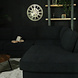Lizzely Garden & Living Hoekbank design Puckerto 290cm bank antraciet ribstof hoek loungebank rechts bankstel Lizzely Garden & Living Hoekbank design Puckerto 290cm bank antraciet ribstof hoek loungebank rechts bankstel