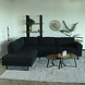 Lizzely Garden & Living Hoekbank design Puckerto 290cm bank antraciet ribstof hoek loungebank links bankstel Lizzely Garden & Living Hoekbank design Puckerto 290cm bank antraciet ribstof hoek loungebank links bankstel