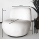 Lizzely Garden & Living Draai fauteuil Teddy wit draaibare fauteuil Lizzely Garden & Living Draai fauteuil Teddy wit draaibare fauteuil