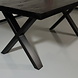 Lizzely Garden & Living Eettafel rechthoekig mangohout Xavier zwart 180cm duurzaam tafel met X-poot mango eetkamertafel hout Lizzely Garden & Living Eettafel rechthoekig mangohout Xavier zwart 180cm duurzaam tafel met X-poot mango eetkamertafel hout