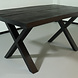 Lizzely Garden & Living Eettafel rechthoekig mangohout Xavier zwart 160cm duurzaam tafel met X-poot mango eetkamertafel hout Lizzely Garden & Living Eettafel rechthoekig mangohout Xavier zwart 160cm duurzaam tafel met X-poot mango eetkamertafel hout