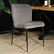 Lizzely Garden & Living Eetkamerstoel Maxime grijs ribstof eetstoel Lizzely Garden & Living Eetkamerstoel Maxime grijs ribstof eetstoel