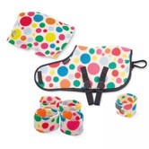 Crafty Ponies knuffeldeken set STIPPEN
