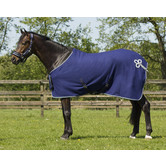 Fleece deken ornament Navy