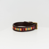 Dog Collar Handmade Pearls Orange