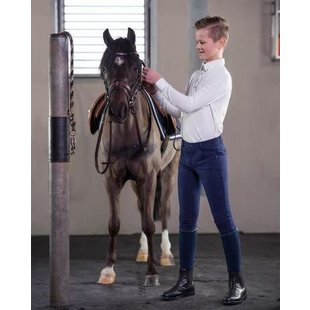 Rijbroek naud knie grip Navy