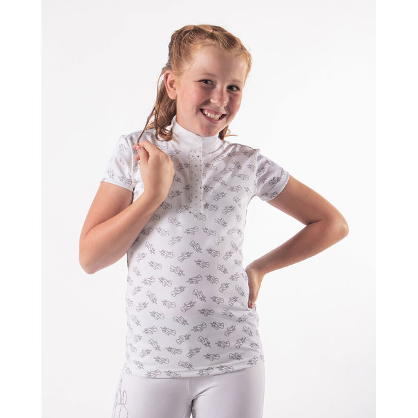 QHP Wedstrijdshirt Jade Jr White