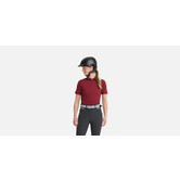 Aeromesh SS Polo Shirt Women Dark Red