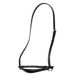 Africhtingsneusriem, chroom gespen BLACK