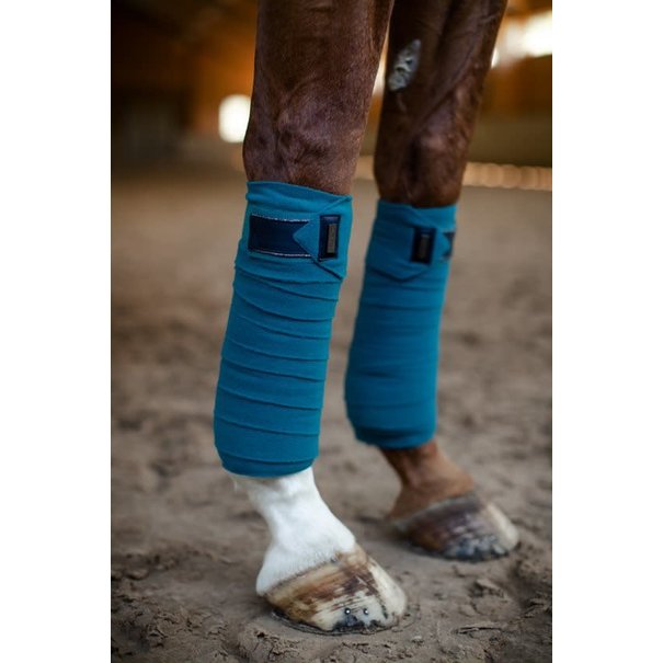 Equestrian Stockholm Fleece Bandages Aurora Blues