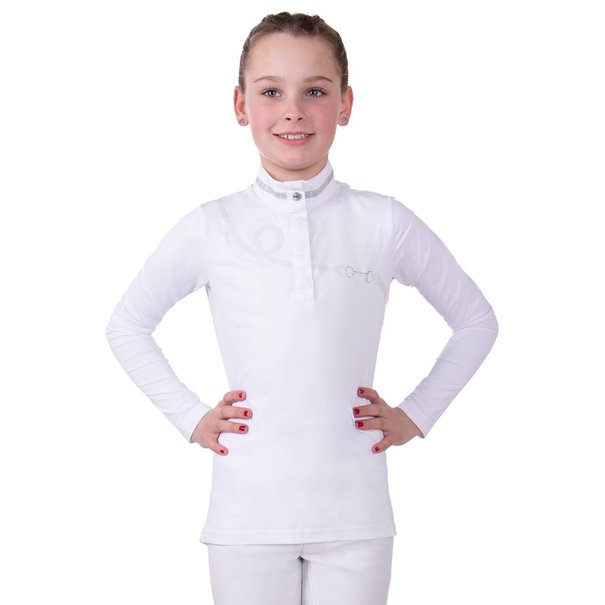 QHP Wedstrijdshirt Fenna Junior White