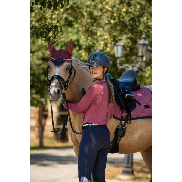 Equestrian Stockholm Knitted Round Neck Top Timeless Rose