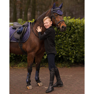 Rijbroek Novan Junior knie grip Navy