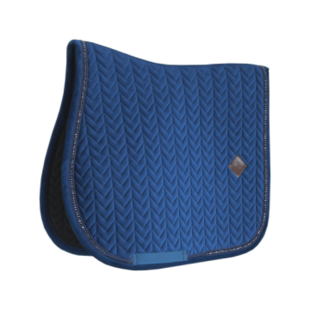Saddle Pad Velvet Pearls Navy FDR