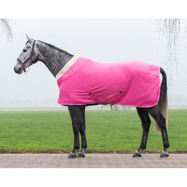 QHP Fleece rug brilliance Pink