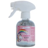 Lucky Horse Unicorn Zilver glitter spray