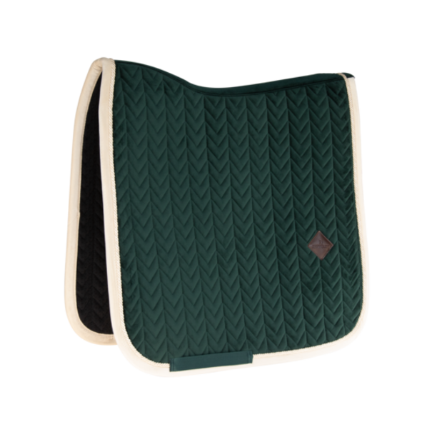 Kentucky Saddle Pad Velvet Contrast Pine Green FDR