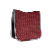 ZADELDOEK VELVET CONTRAST DRESSAGE BORDEAUX