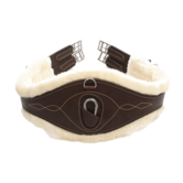 Sheepskin anatomic girth Brown 130cm