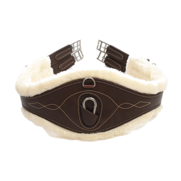 Kentucky Sheepskin anatomic girth Brown 130cm