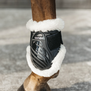 Vegan Sheepskin Young Horse Fetlock Boots Black L