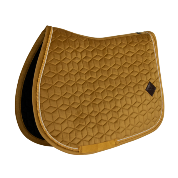 Kentucky Saddle Pad Velvet Mustard PONY