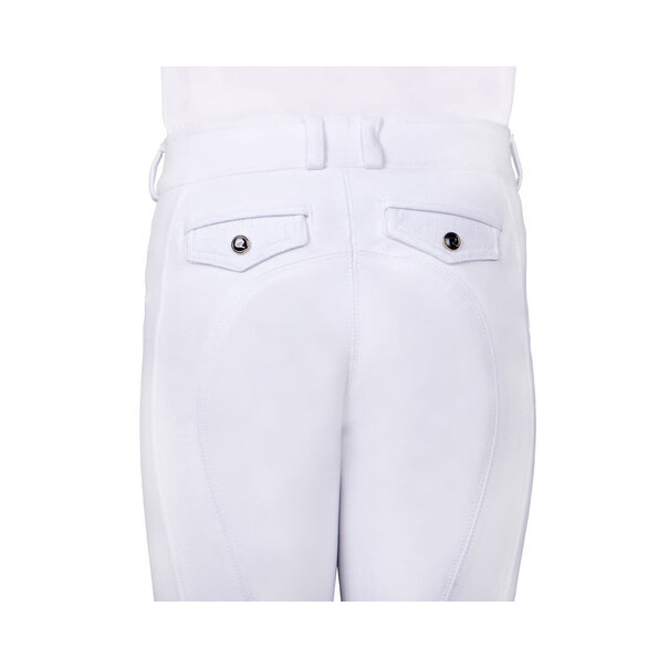QHP Rijbroek Kae Junior knie grip White