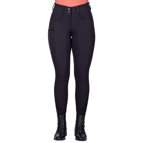 QHP Rijbroek Kae full grip Black