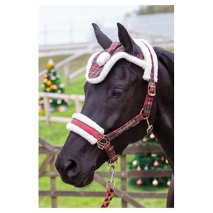 Halsterset en Muts Check Christmas