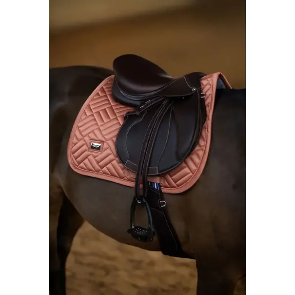Equestrian Stockholm Saddle Pad Mordern Full Coral