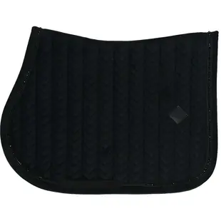Saddle Pad Velvet Pearls Jump Black