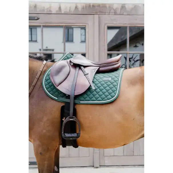 Kentucky Saddle Pad Diamond Rope Dark Green Full Jump